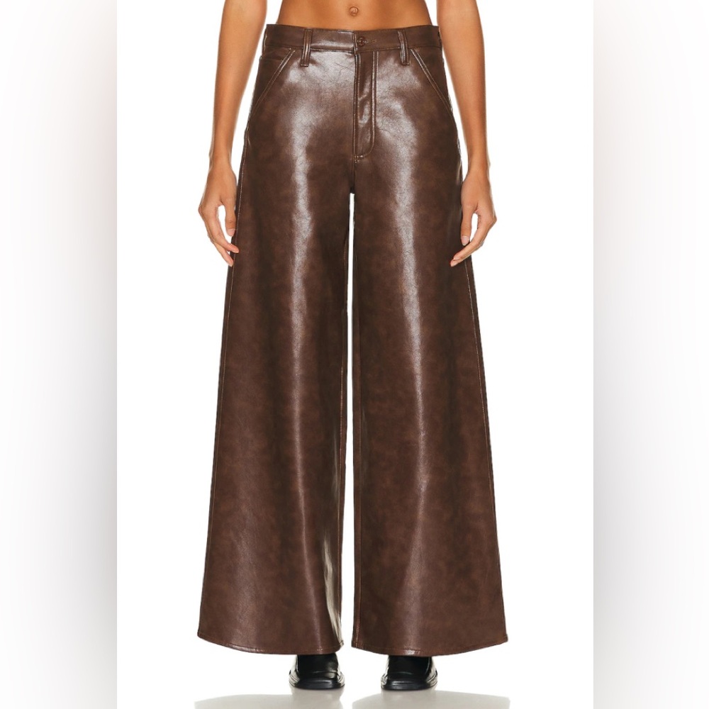 AGOLDE Dale Wide Leg Carpenter Trouser in Cola- NWT sz 27